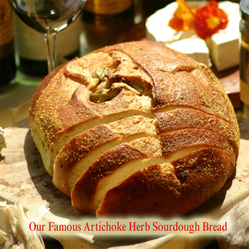 Artichoke Herb Sourdough Bread