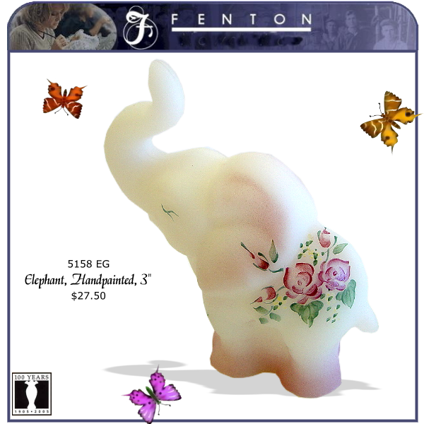 5158 EG Fenton Painted Elephant