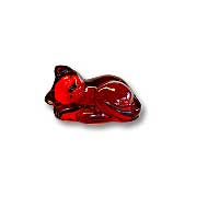 Fenton Ruby Cat