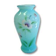 Fenton Torquise Vase
