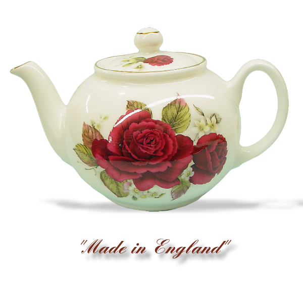 Bone China, Burgundy, 6 cup 