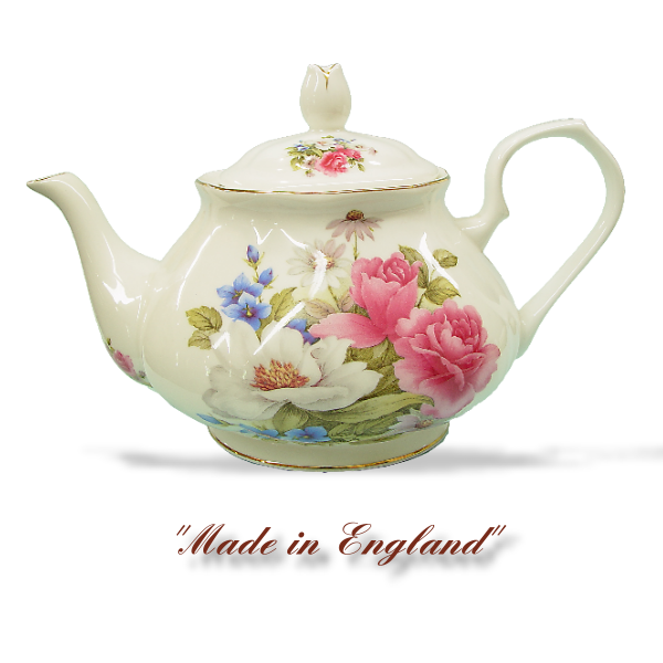 Bone China, Fucshia, 6 cup 