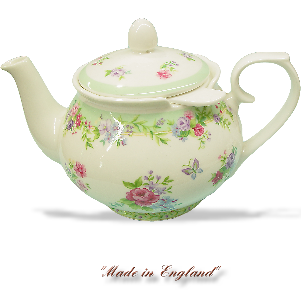 KENSINGTON MINT TEAPOT WITH BONE CHINA INFUSER