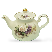 Bone China, Rose Lilac Teapot, 2-3 Cup