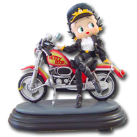 Betty Boop on Motorcycle