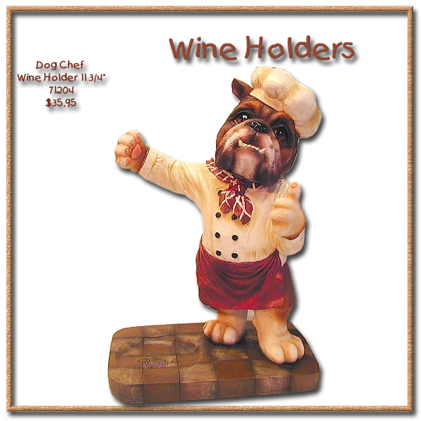 Bull Dog Wine Holder